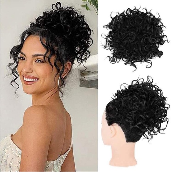 Rebellious Rose Other - Puff Drawstring Ponytail Kinky Curly Hair Bun Clip In Ponytail Hair Extensions